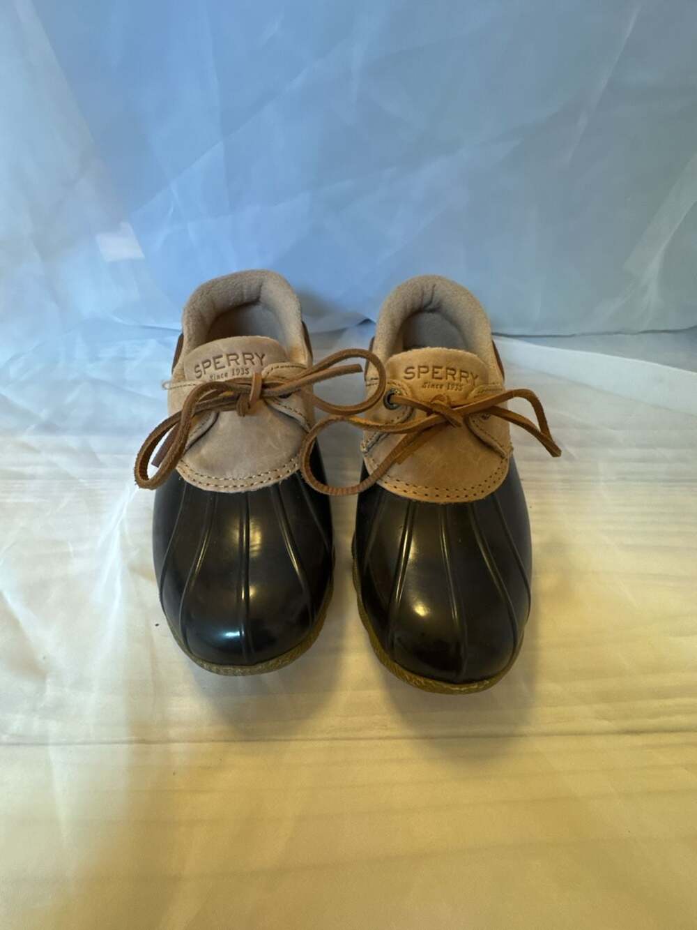Sperry Women's Saltwater 1-Eye Duck Shoe Light Brown STS85458 Size 6